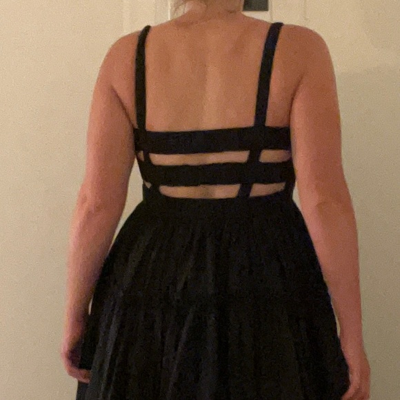 ASOS DESIGN black midi dress size 4 - Picture 3 of 8